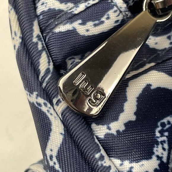 Lug Carousel Waves Navy Crossbody Belt Bag Nautical Quilted Travel RFID - Picture 13 of 15